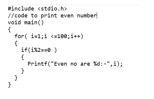 Even number print