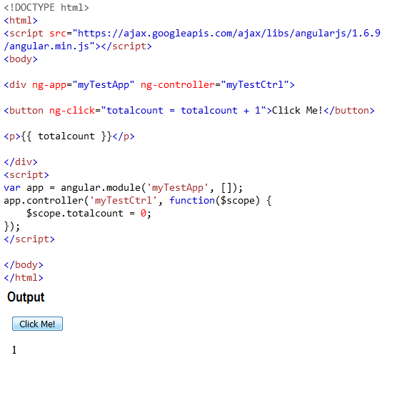 AngularJS Mouse Click