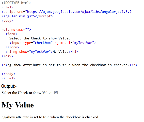 AngularJS Forms checkbox
