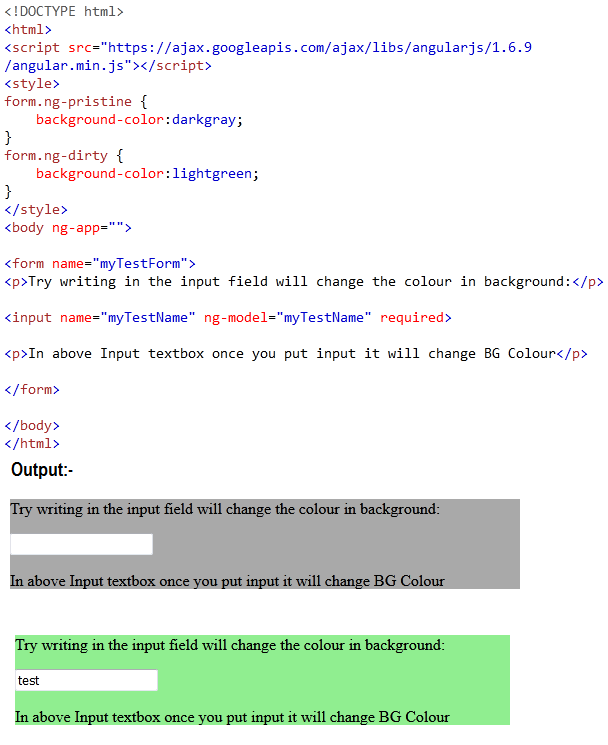 ANgularJS Validation CSS2