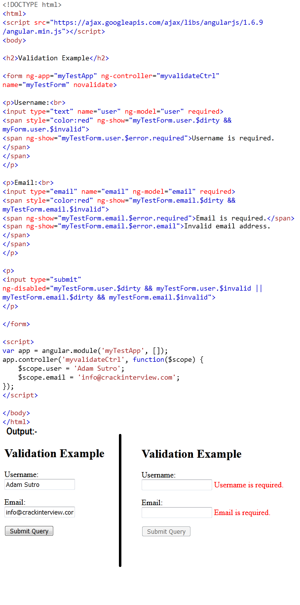 AngularJS Custom Validate 2