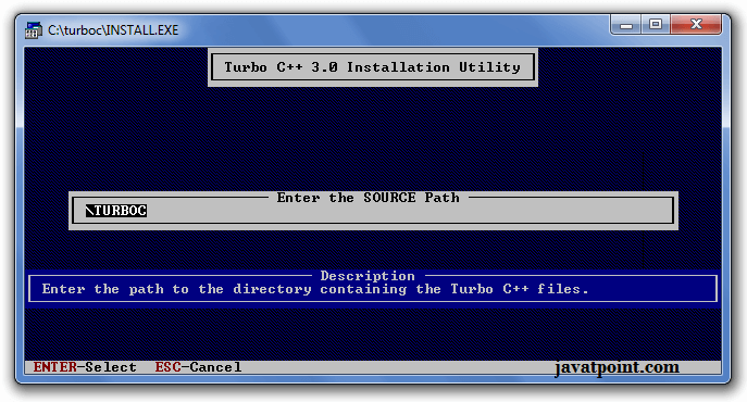 Turbo C location