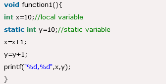 Static Variable