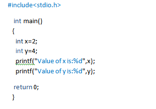 Format Specifier %d