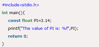 Constant Set Values