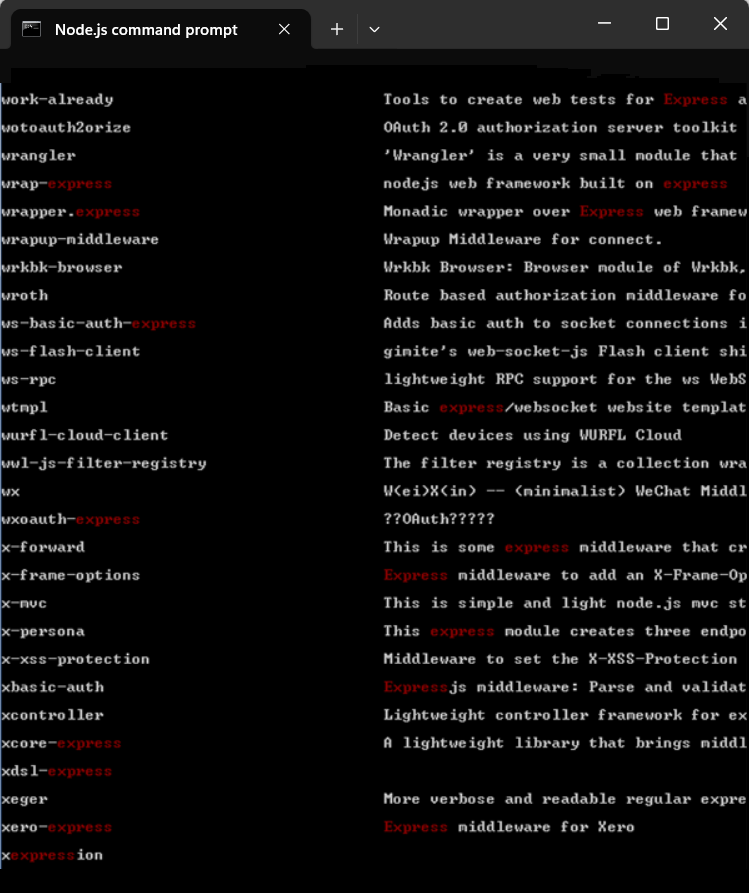 NPM Wrapper Data