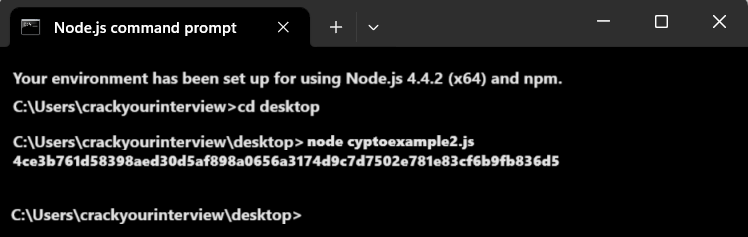 Node.js Crypto