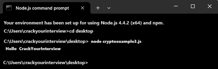 Node.js Crypto