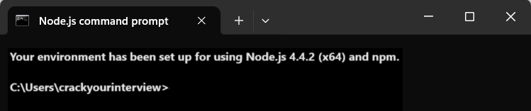 open nodejs