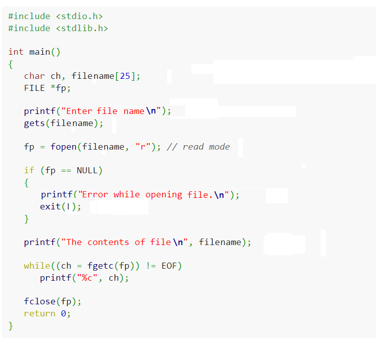 How To Open File In C