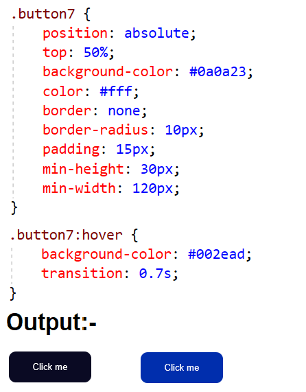 Button hover css