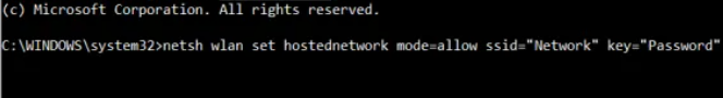 network command