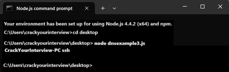 Node.js HostService